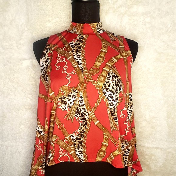 Multi-Color High-Lo Top - Picture 2 of 4